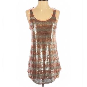 Silence + Noise Urban Outfitters Sequin Tank Top Shirt Women's Size XS
